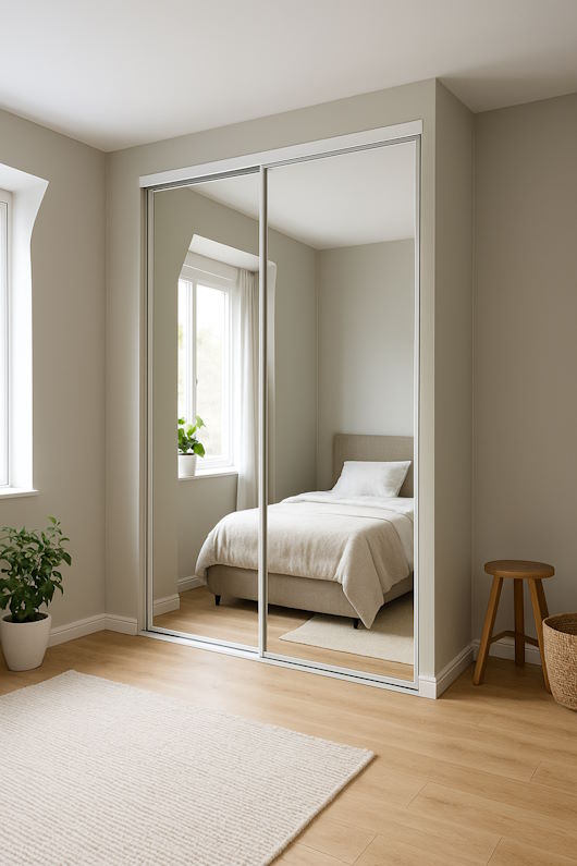 armoire avec miroir double