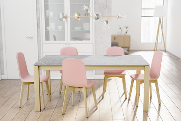 Table Dekton séjour naturel Cancio