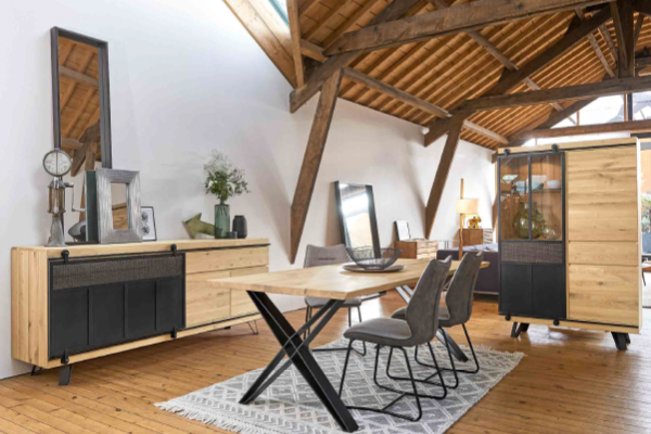 Salle à manger séjour industriel Couture