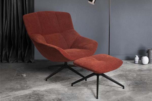 fauteuil lounge ottoman kebe