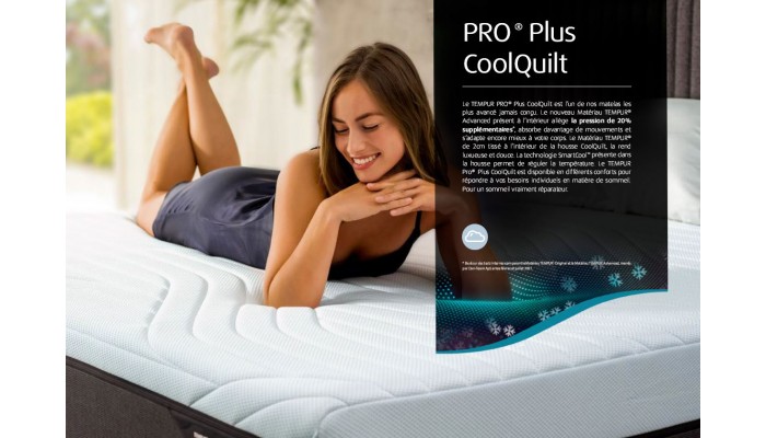 Matelas Tempur Pro Plus Coolquilt Médium Firm – Image 2