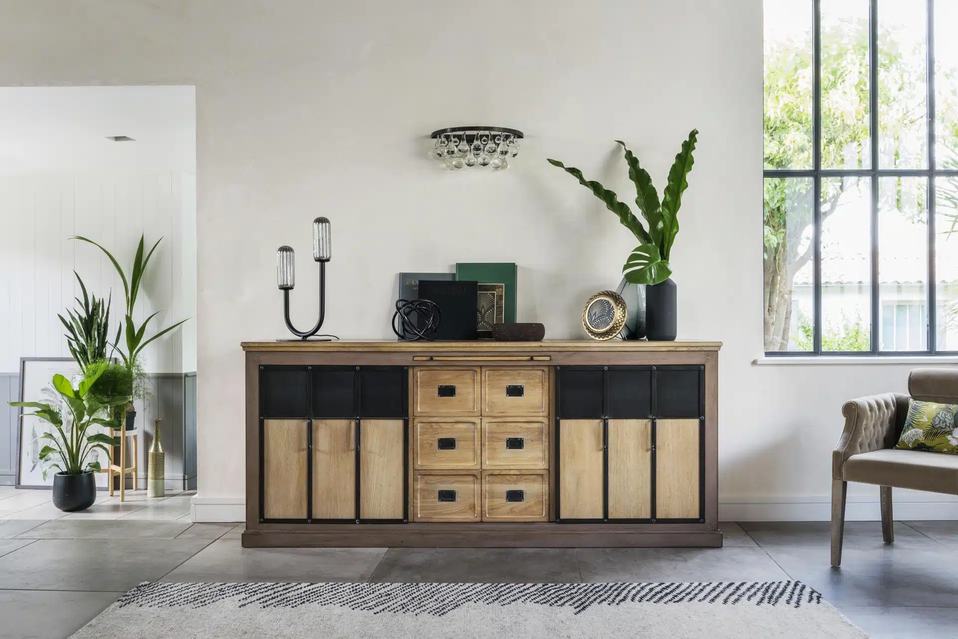 meuble enfilade industriel