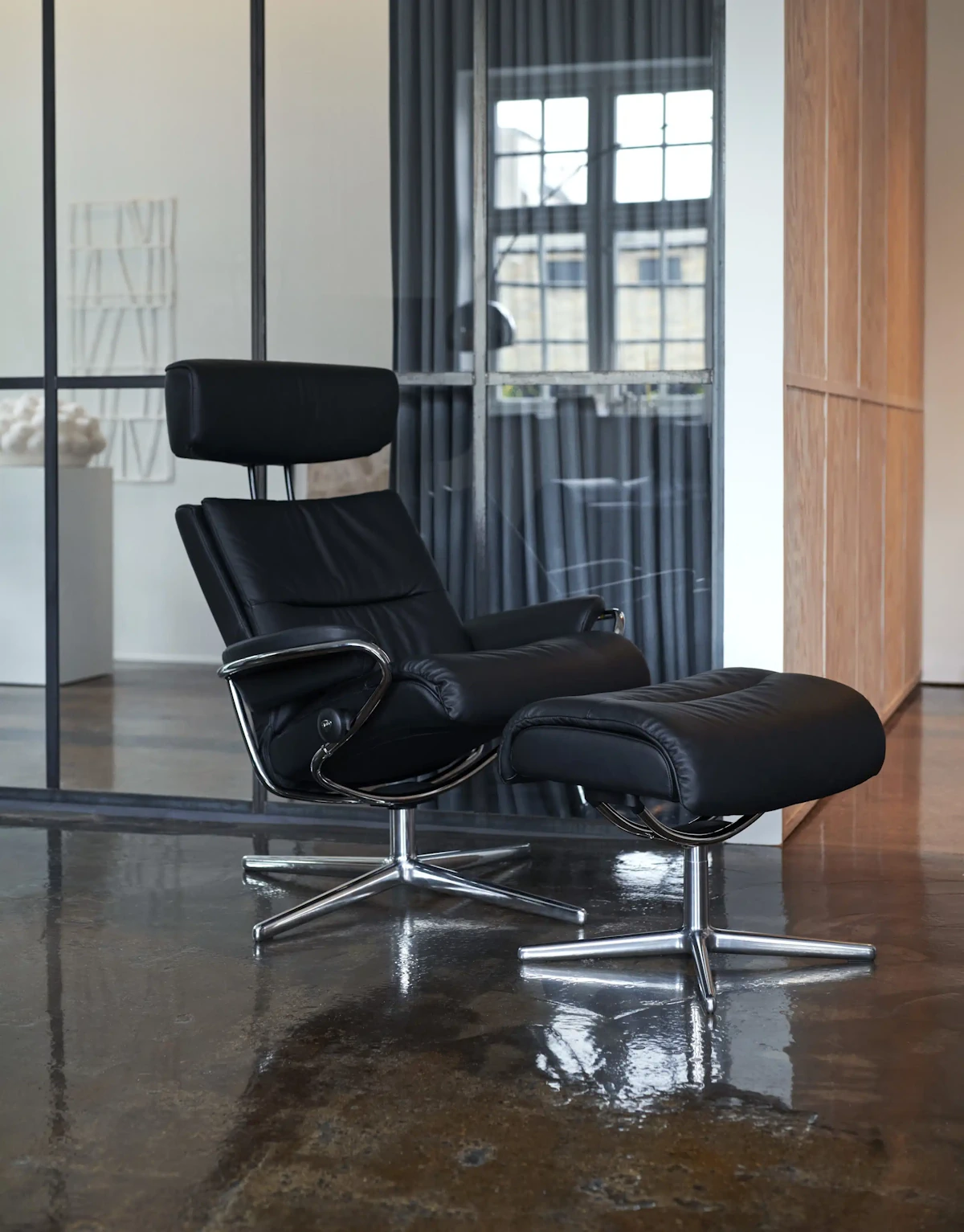 Fauteuil et Ottoman Tokyo de marque Stressless – Image 2