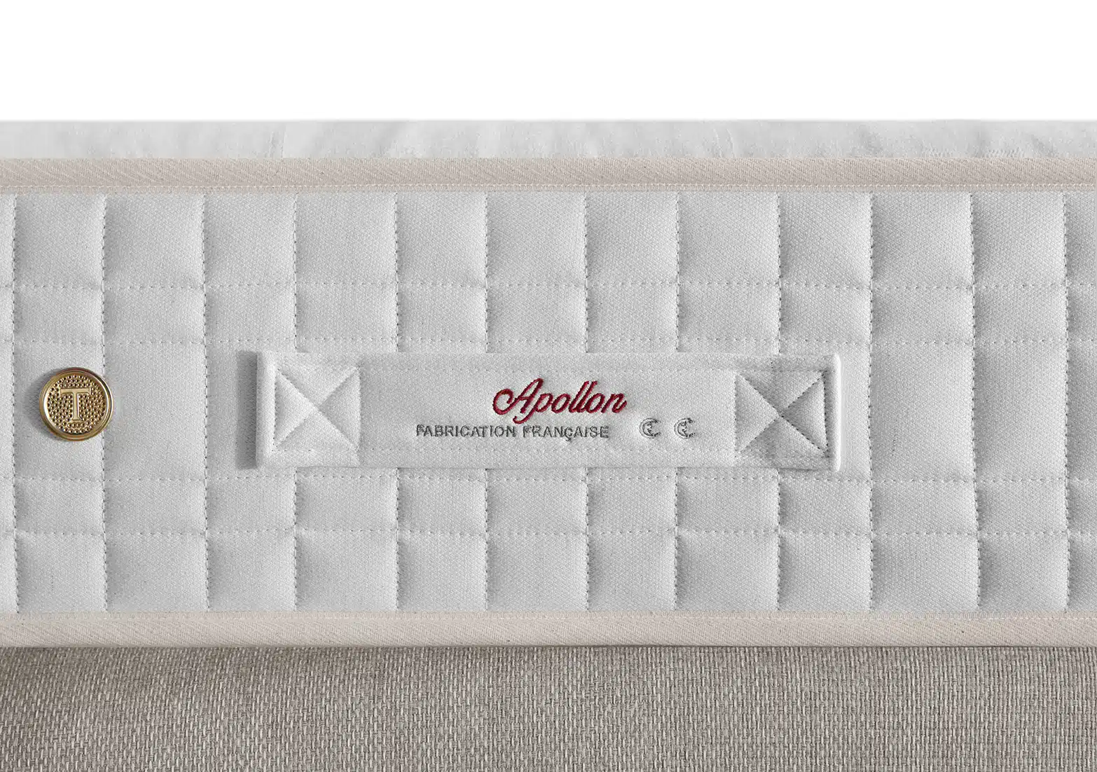 Poignée brodée matelas Apollon Tréca