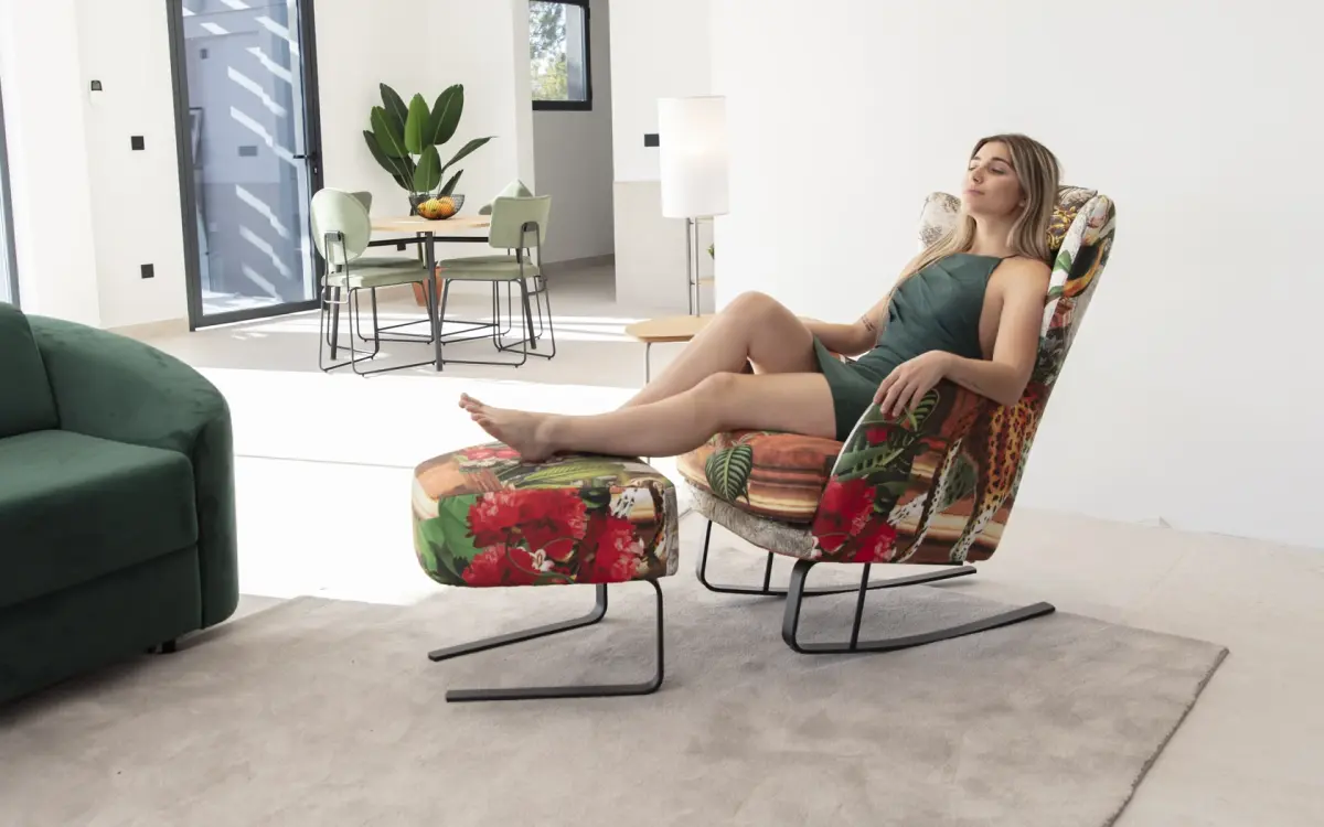 Fauteuil ottoman Fama