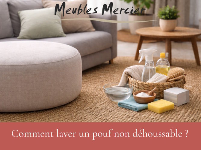 laver pouf non déhoussable